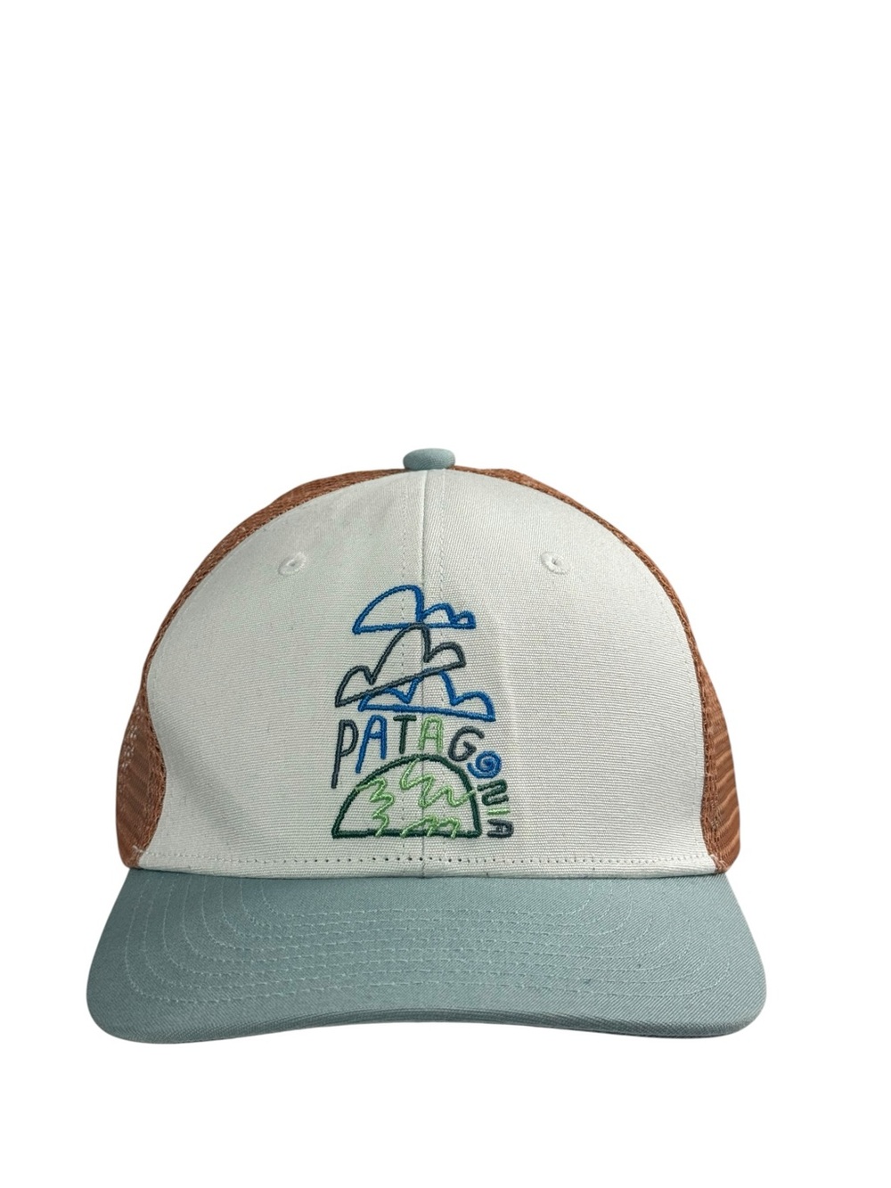 Patagonia Kids' Trucker Hat Clouds & Earth Birch White OS
